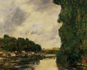 尤金 布丹 : A River near d'Abbeville